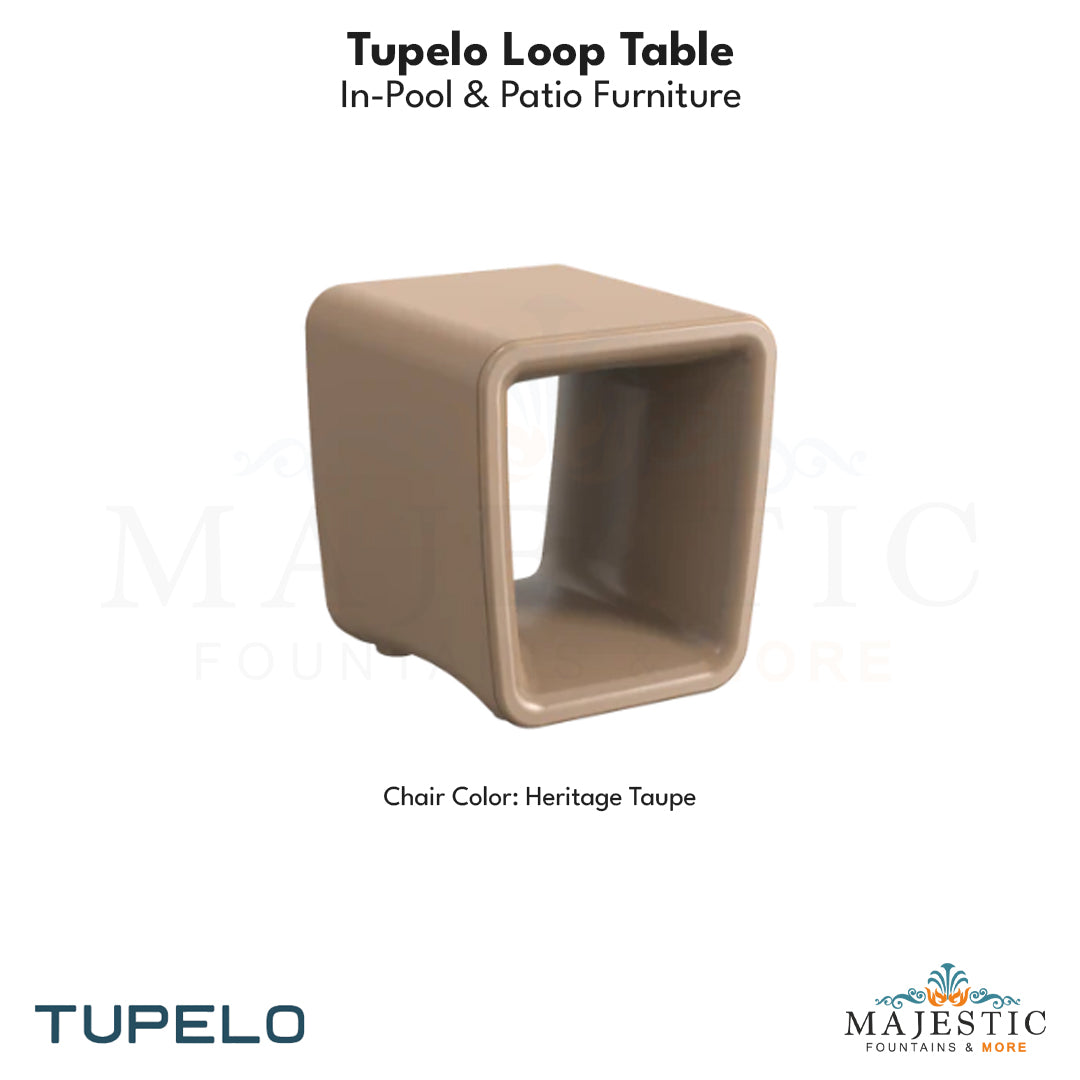 Tupelo Loop Table - In-Pool & Patio Furniture - Majestic Fountains