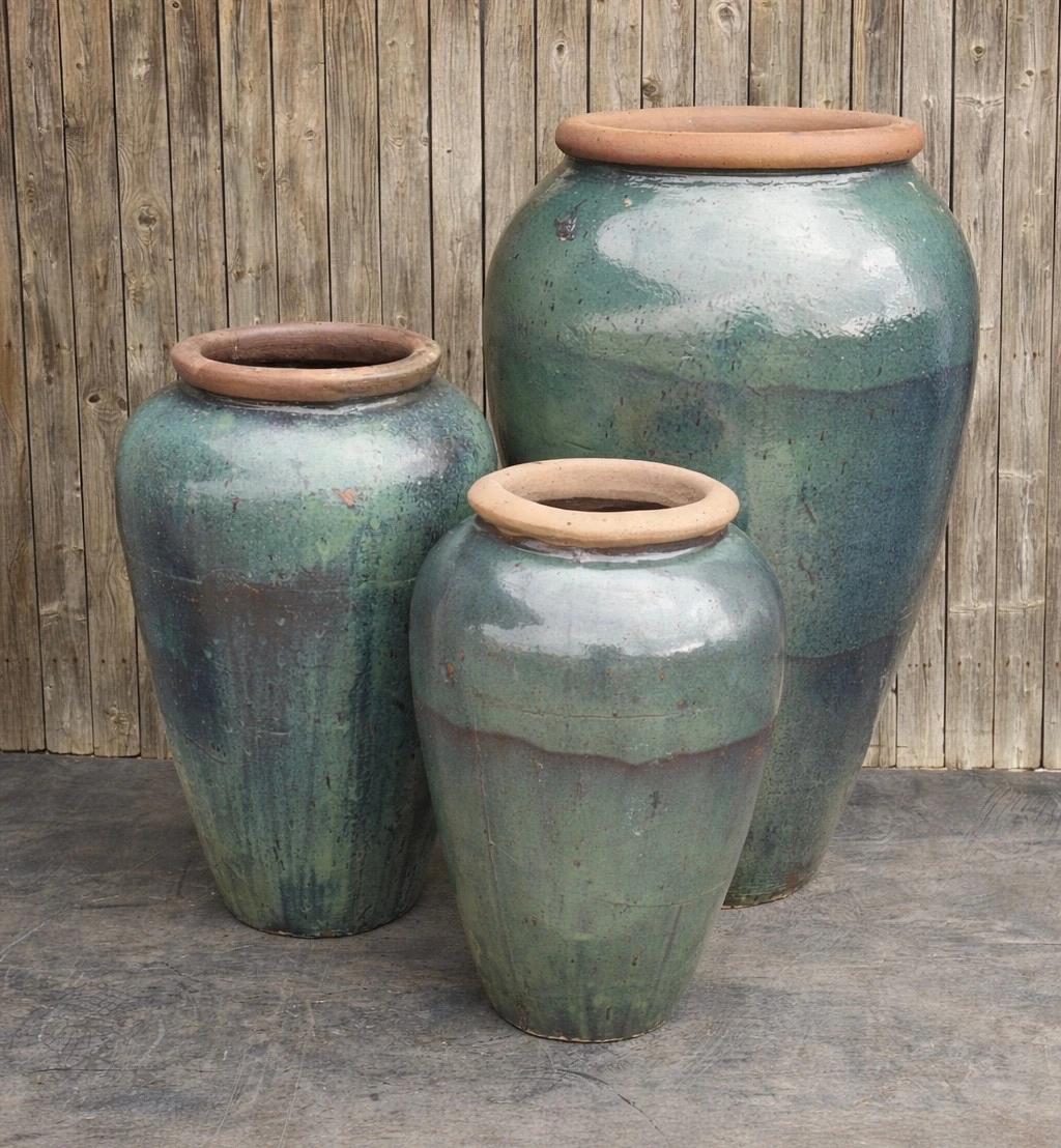 Tuscany Viridian Triple Vase FNT50914 - Complete Fountain Kit