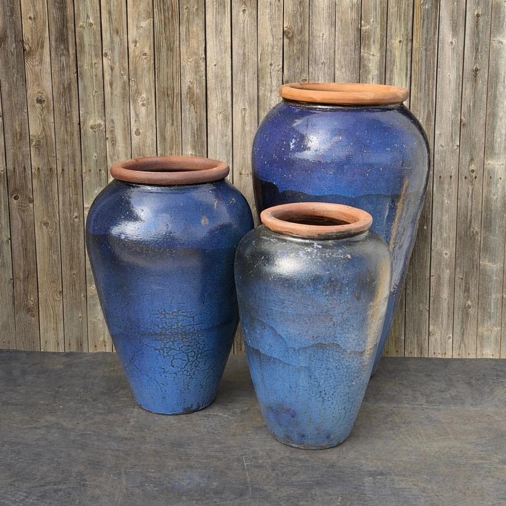 Tuscany Zaffre Triple Vase FNT50894 - Complete Fountain Kit