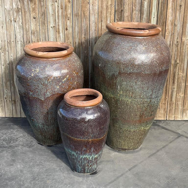 Tuscan Hickory Triple Vase FNT50583 - Majestic Fountains And More