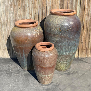 Tuscany Aurora Brown Triple Vase FNT50590 - Majestic Fountains And More