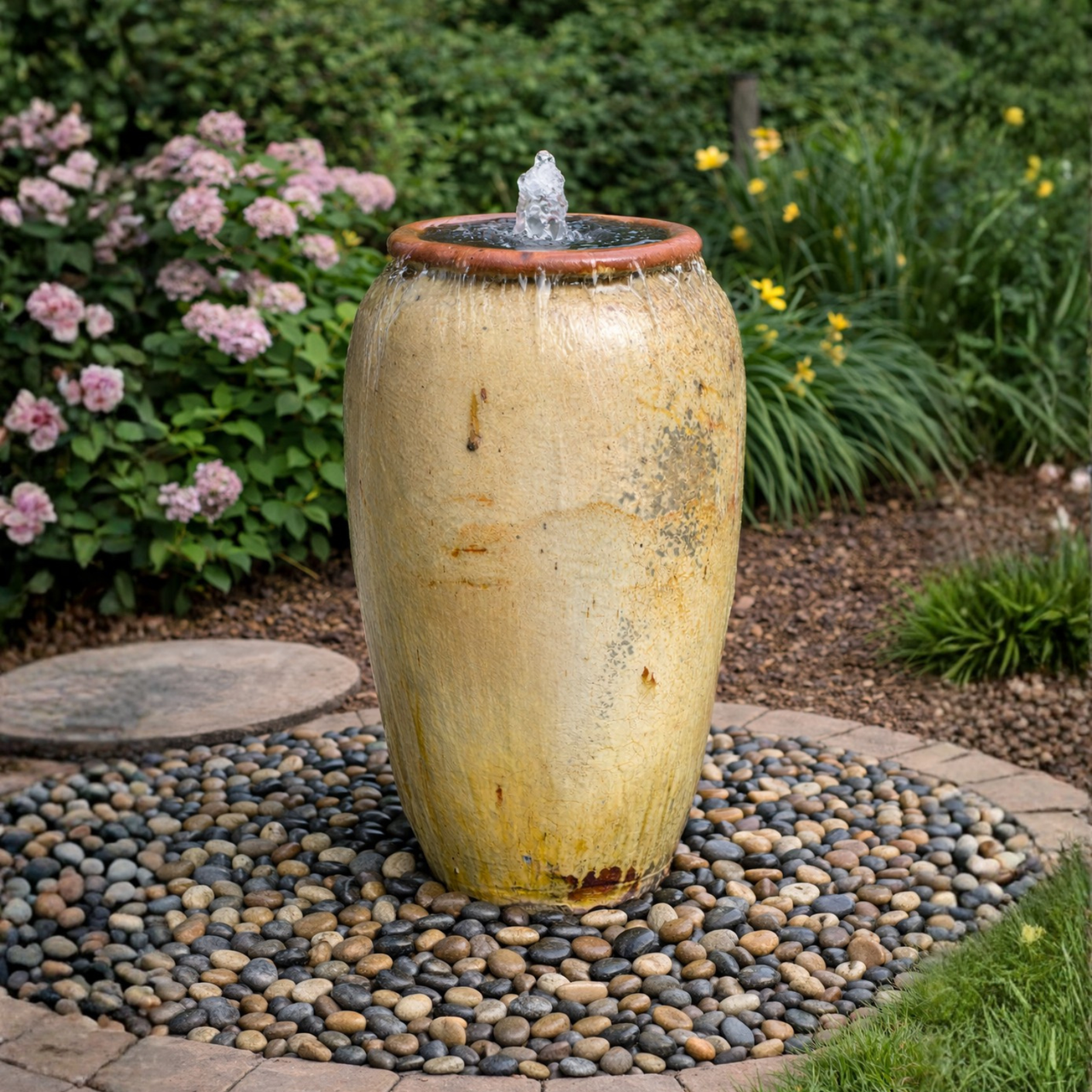 Eggnog Tuscany Single Vase Fountain Kit - FNT40807