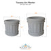 Tuscany Urn Planter Size - Majestic Fountains