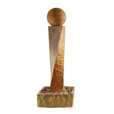 Twist Rock Outdoor Fountain - 1419 - Majestic Fountains