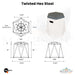 Twisted Hex Stool -  Majestic Fountains
