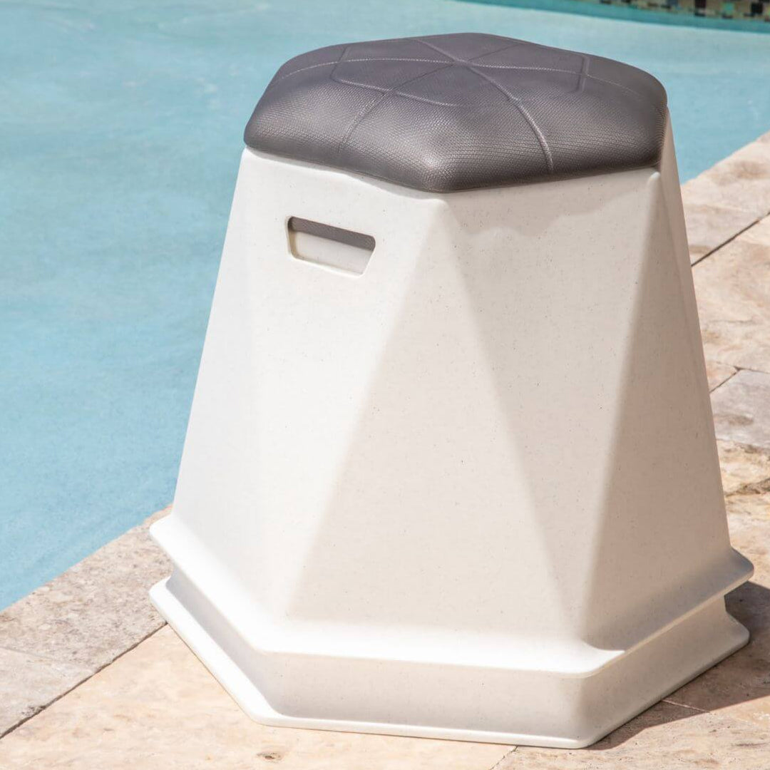 Twisted Hex Stool -  Majestic Fountains