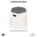 Twisted Hex Stool -  Majestic Fountains