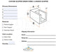 U-Shaped Scupper - Custom Scupper Form - Majestic Fountains and More
