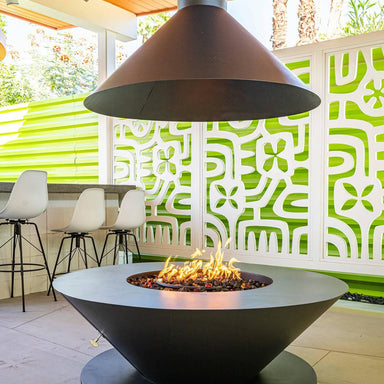 Ultrafire Fire Pit Table in Powder Coated Vents - Majestic Fountains