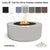 Unity 18 Tall Fire Pit in Powder Coated Steel - Majestic Fountains and More