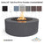 Unity 24 Tall Fire Pit in Powder Coated Metal - Majestic Fountains and More