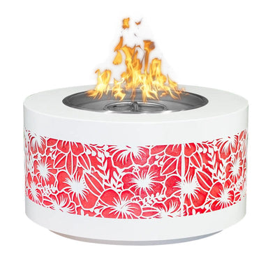 Unity 24 Tall LED Fire Pit - Caribbean Edition - Majestic Fountains and More.