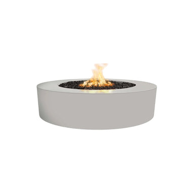 Unity Round 60D x 18H Fire Pit in Powder Coated in Pewter - Majestic Fountains and More