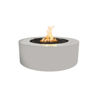 Unity Round 60D x 24H Fire Pit in Powder Coated in Pewter - Majestic Fountains and More