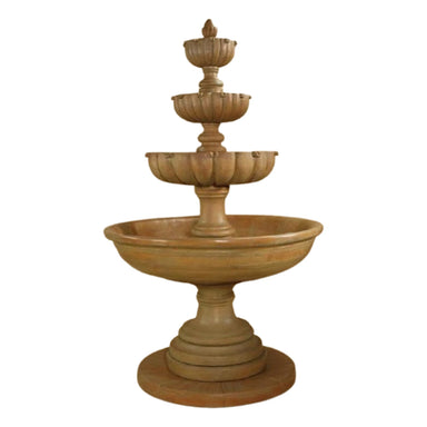 Urbino MAXIMUS Four Tier Fountain in Concrete - Outdoor Courtyard Fountain - 1616 - Majestic Fountains