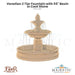 Venetian 2 Tier Fountain with 55 Basin in Cast Stone by Fiore Stone 2087-FB - Majestic Fountains