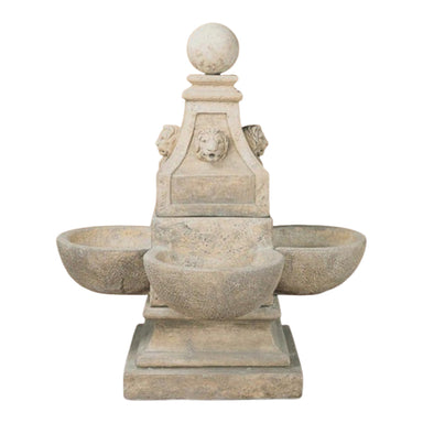 Venetian Lion Head Concrete Outdoor Garden Fountain - 1052 - Majestic Fountains