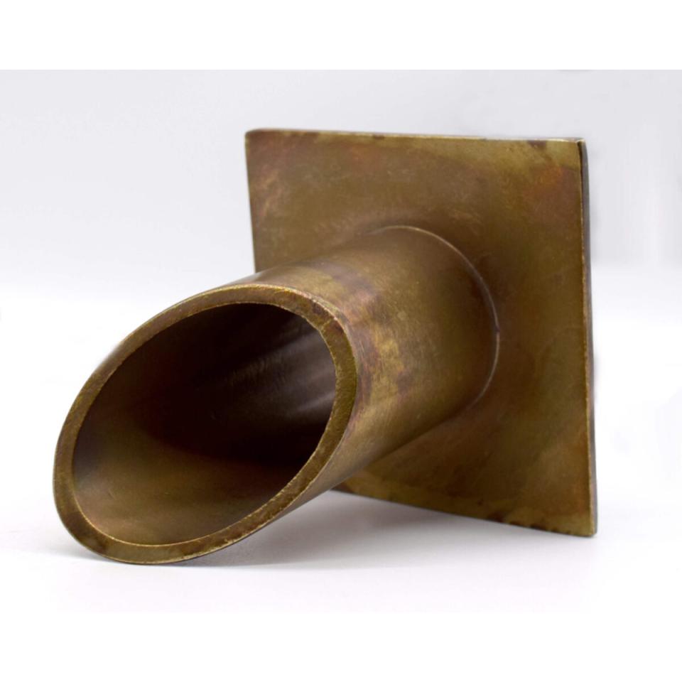 EasyPro Vianti Falls Antique Brass 2″ Diamond Wall Scupper