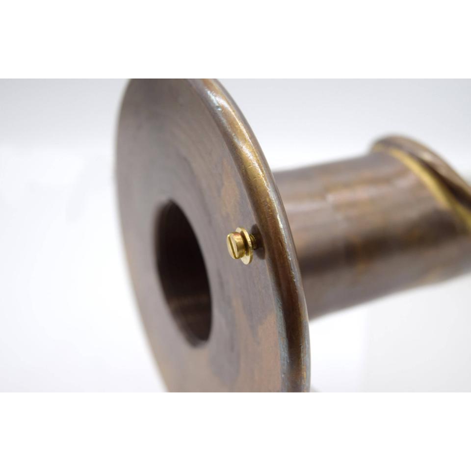 EasyPro Vianti Falls Brass 2″ Antique Round Wall Scupper