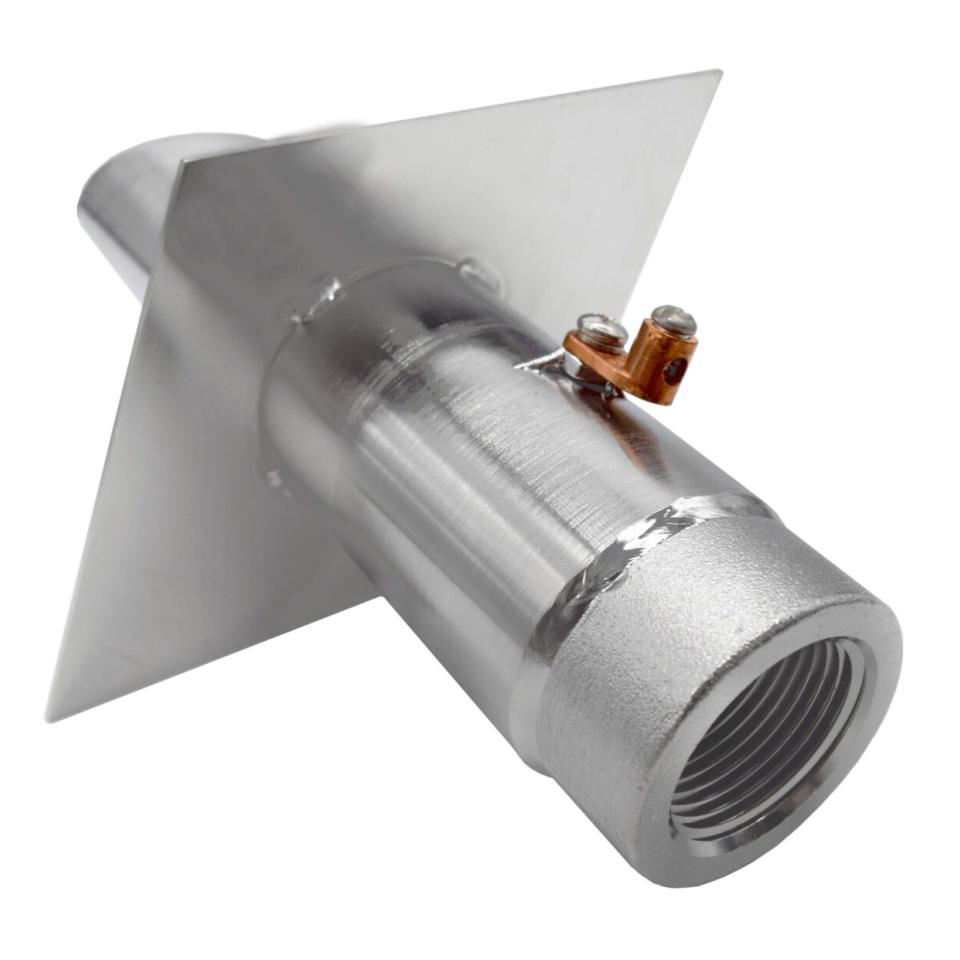 EasyPro Vianti Falls Stainless 2″ Round Scupper With Diamond Plate