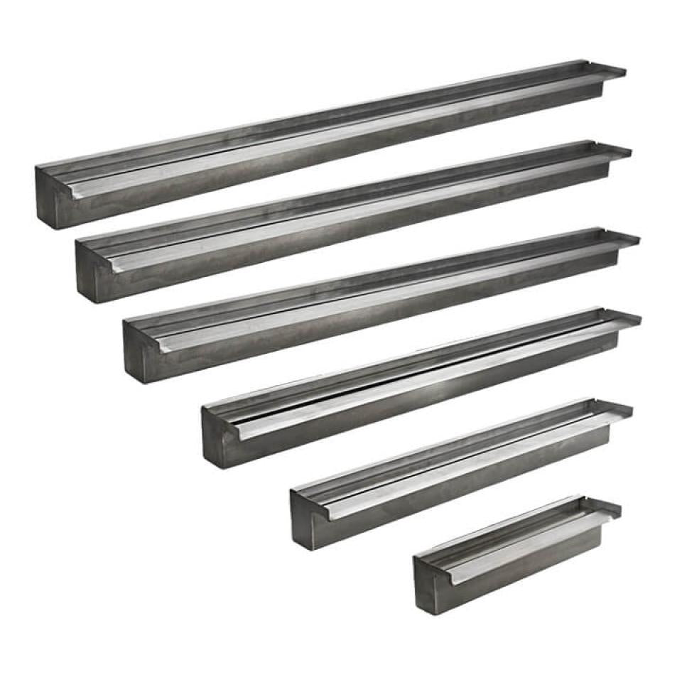 Easy Pro Vianti Falls Stainless Steel Spillway Scupper with 2" Lip