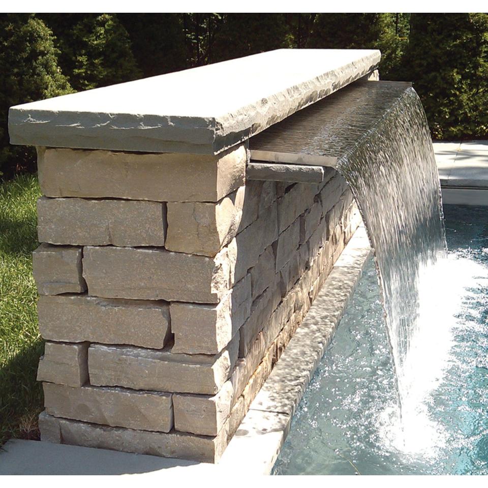 Easy Pro Vianti Falls Stainless Steel Spillway Scupper with 15" Lip