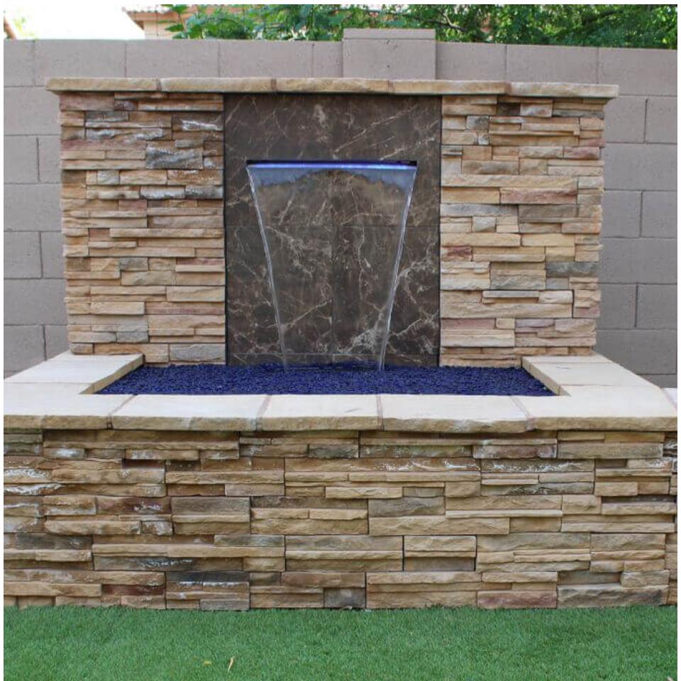 EasyPro Vianti Falls Spillway Kit 23.5″ Wide with 2" Lip