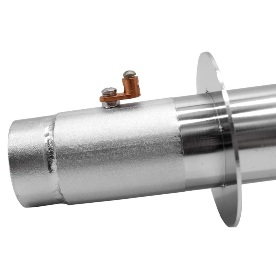 EasyPro Vianti Falls Stainless Steel 2″ Round Wall Scupper With Round Trim Plate