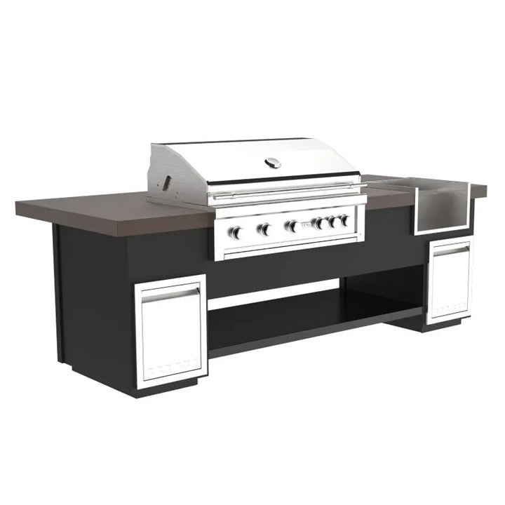 Videl 108Maestro Kitchen Island W 30 Gran Fuego Grill and Margarita Center - Majestic Fountains