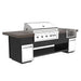 Videl 108Maestro Kitchen Island W 30 Gran Fuego Grill and Margarita Center - Majestic Fountains