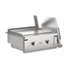 Videl 60 Alta Outdoor Kitchen Island w Gran Plancha Griddle & Fuego III Food Warmer - Majestic Fountains