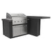 Videl 72" Alta L-Shaped Outdoor Kitchen Island w Gran Fuego Grill & Bar