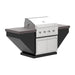 Videl 84 Luxe Legacy Outdoor Kitchen Island w Gran Fuego Grill - Majestic Fountains