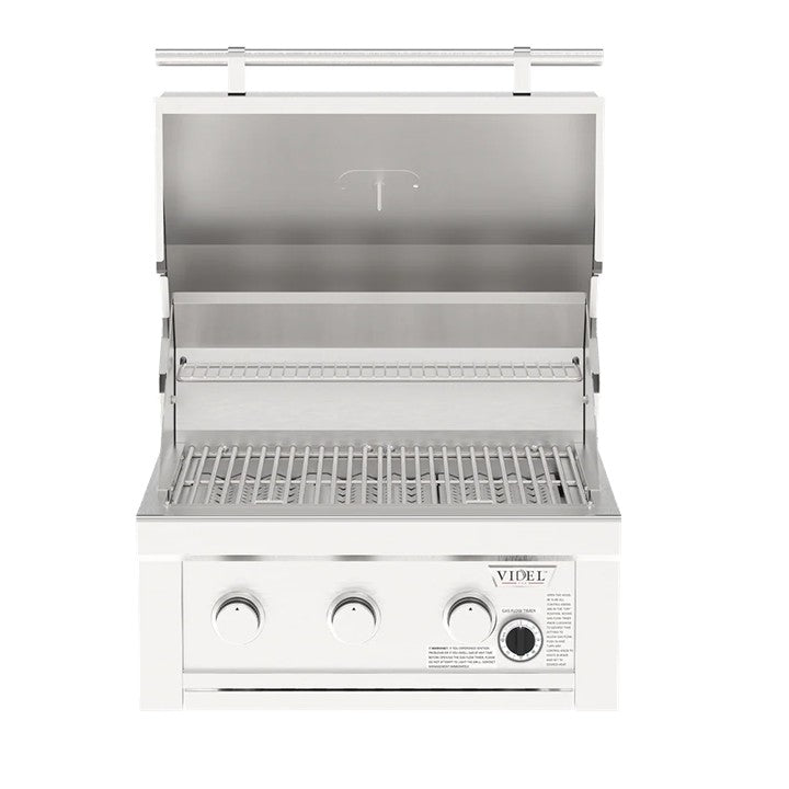 Videl Commercial 26" 3 Burner Gas Grill with Built-In Timer - Majestic Fountains