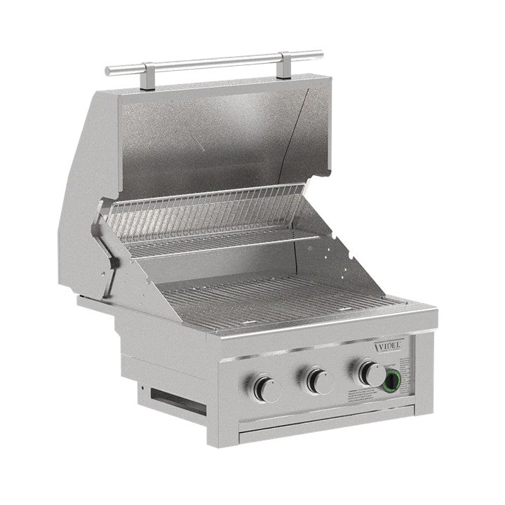 Videl Commercial 26" 3 Burner Gas Grill with Built-In Timer - Majestic Fountains
