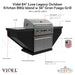 Videl 84 Luxe Legacy Outdoor Kitchen BBQ Island w 36 Gran Fuego Grill - Majestic Fountains