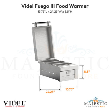 Videl Fuego III Food Warmer -  Majestic Fountains
