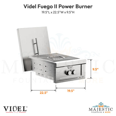 Videl Fuego II Power Burner - Majestic Fountains