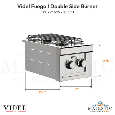 Videl Fuego I Double Side Burner - Majestic Fountains