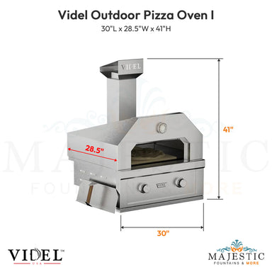 Videl Outdoor Pizza Oven I - Majestic Fountains