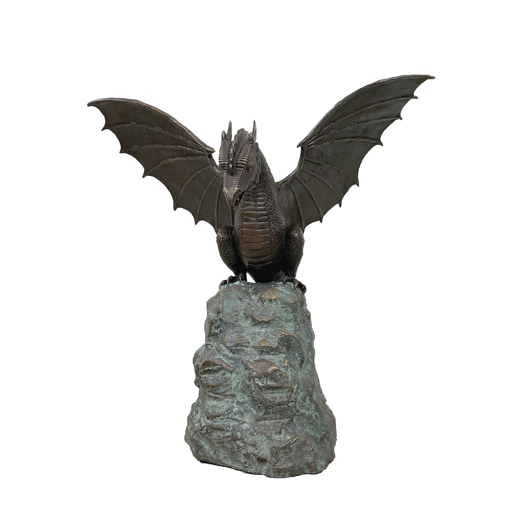 Wide Winged Dragon Bronze Fountain Sculpture - Majestic Fountains.jpg