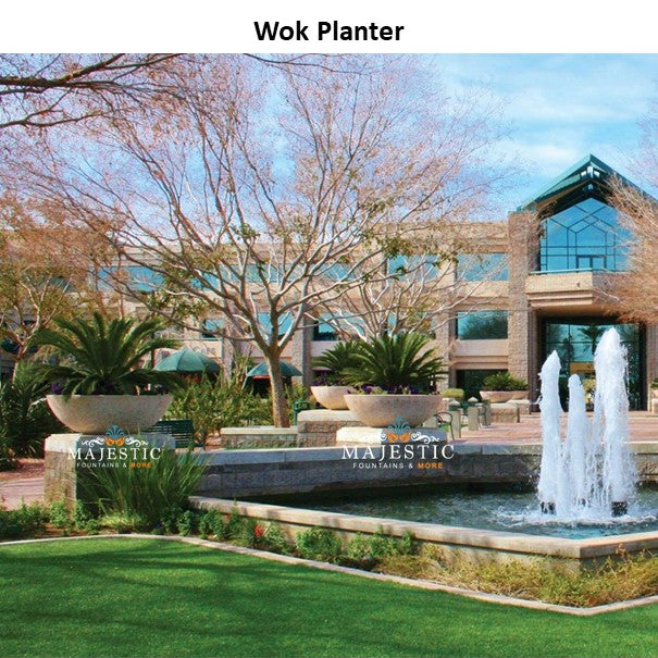 Wok Planter Series - Majestic Fountains and More.
