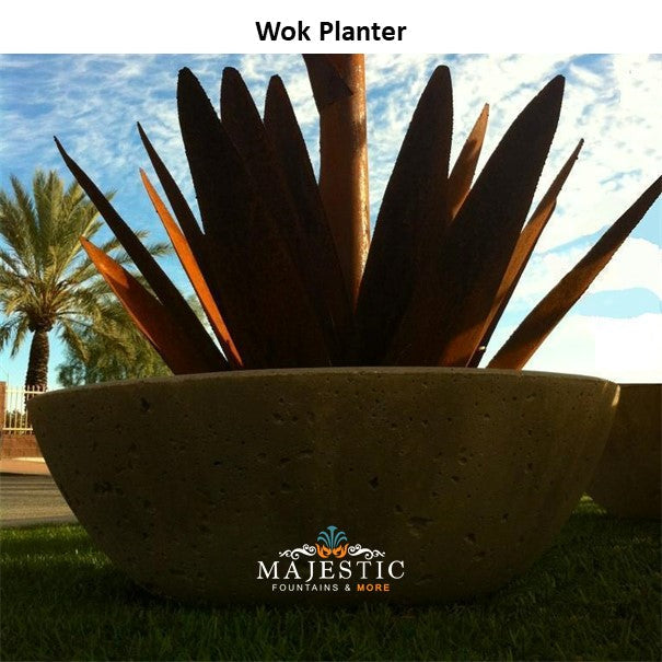 Wok Series Planters - Majestic Fountains and More