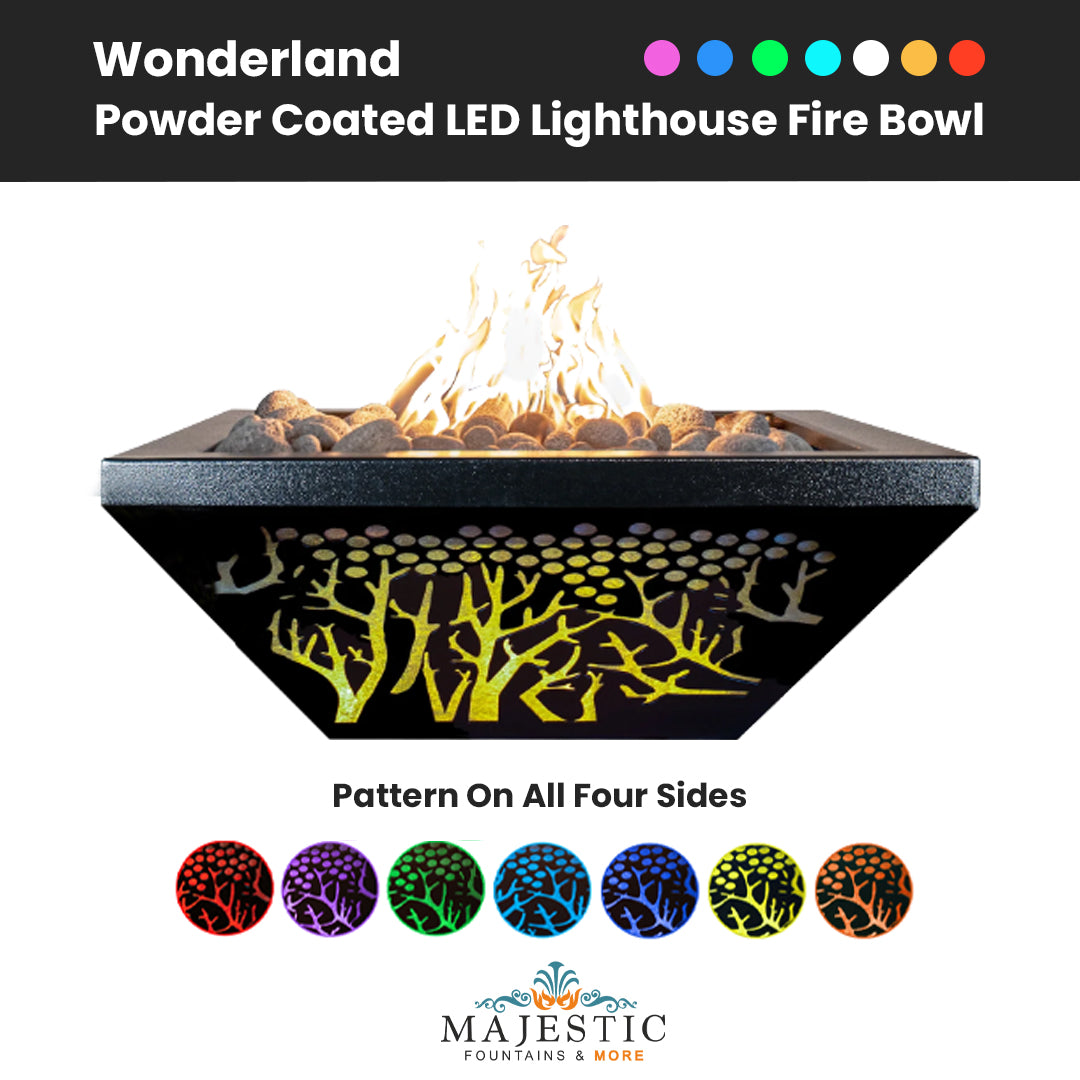 The-Outdoor-Plus-Lighthouse-Fire-Bowl-WONDERLAND-EDITION-Majestic Fountains and More