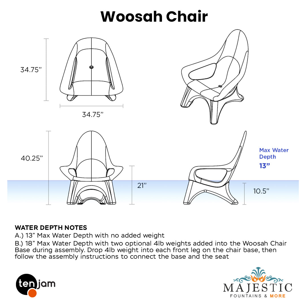 Woosah Chair - Majestic Fountains