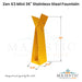X3 Mod Fountain in Powder Coated Stainless Steel - Majestic Fountains