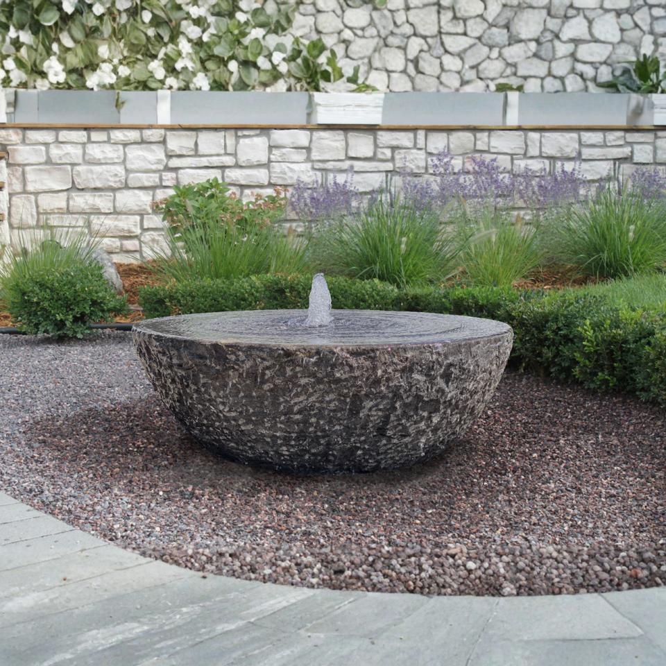XL Natural Bowl with Swirl Single Fountain Kit - Complete Fountain Kit