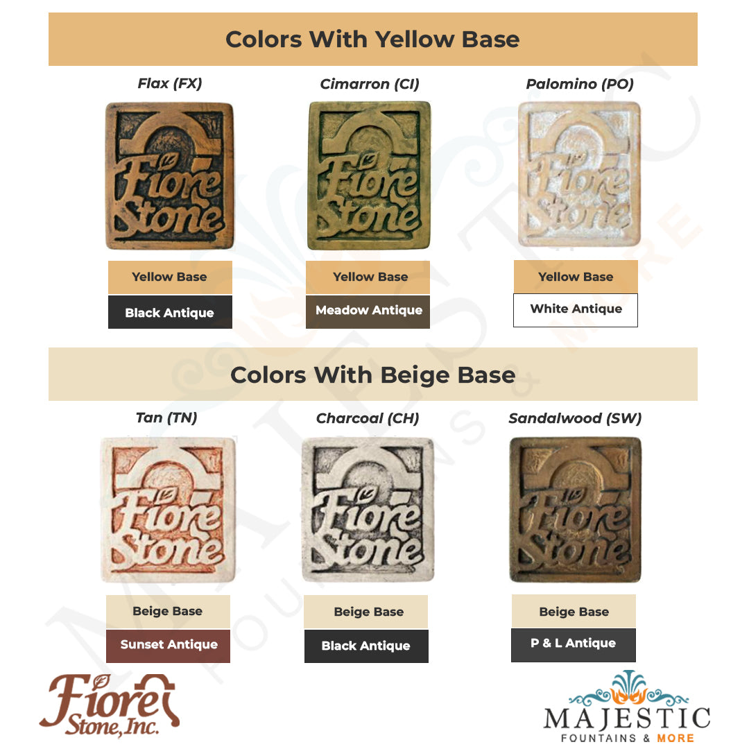 Base Color Swatch - Yellow - Majestic Fountains