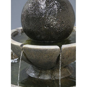 Zen Fountain Tall, 2-Tier - Majestic Fountains and More.