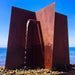 Zen Trapezoid E 96H Metal Fountain - Majestic Fountains and More.